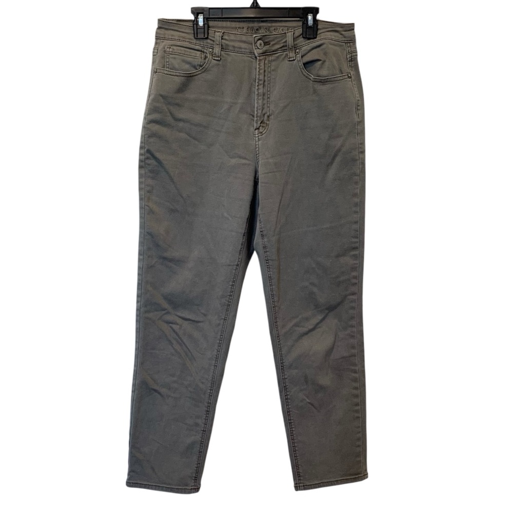 American Eagle size 10 Mom Jean in Taupey-Grey